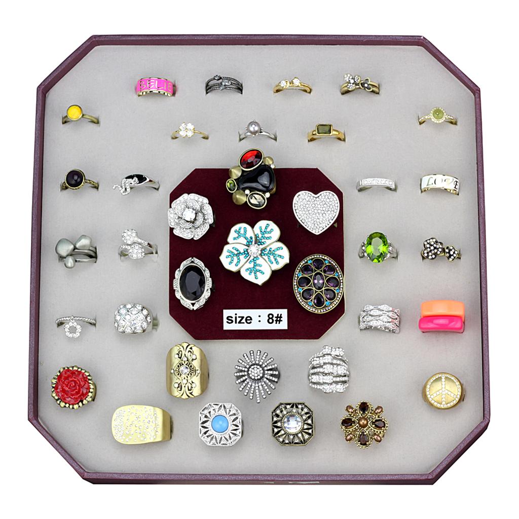 VK-056-SIZE8 - Assorted Brass Ring with Assorted  in Assorted-0