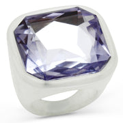 VL013 -  Resin Ring with Synthetic Acrylic in Light Amethyst-0
